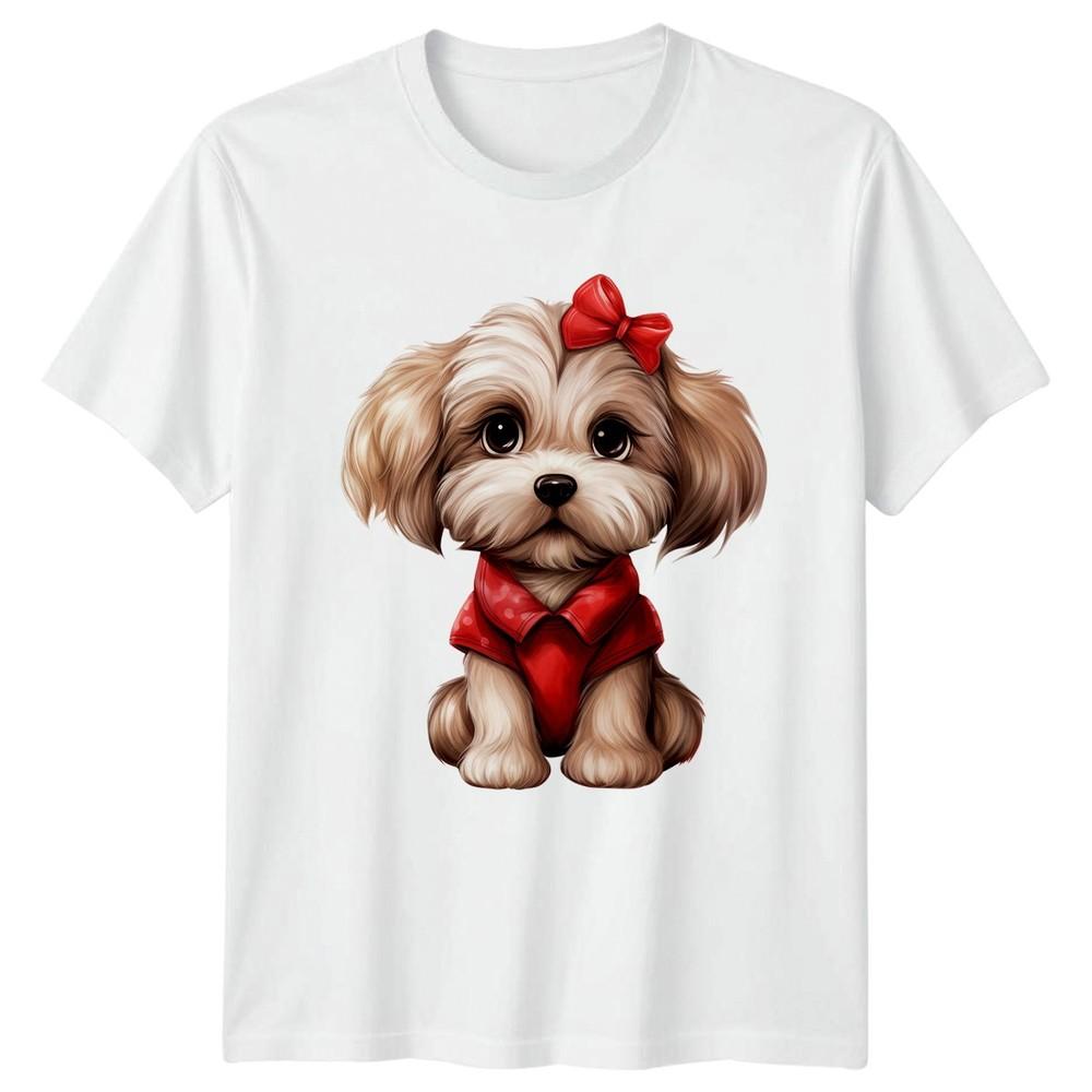 Puppy Dog Animals Graphic Tee Unisexs Unisexs Top Cute Canine TShirt S