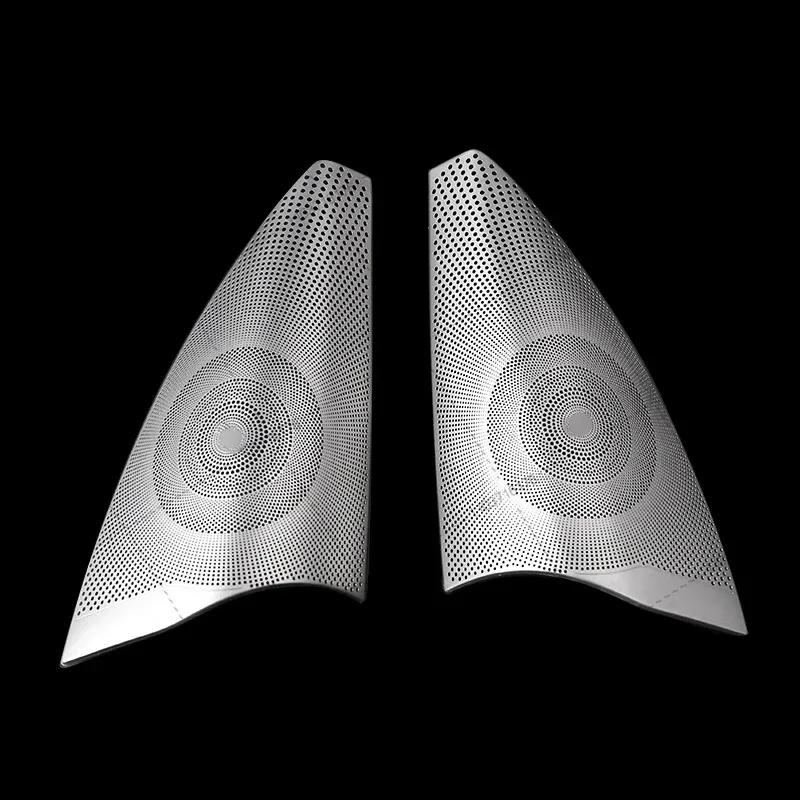 Matte Car Door Audio Speaker Cover Trim For Mercedes Benz ML GL Class GLS GLE X204 X166 W166 2pcs