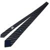 Excellent HERMES Tie Riding Pattern Navy Blue Silk Mens 5658 EA Used