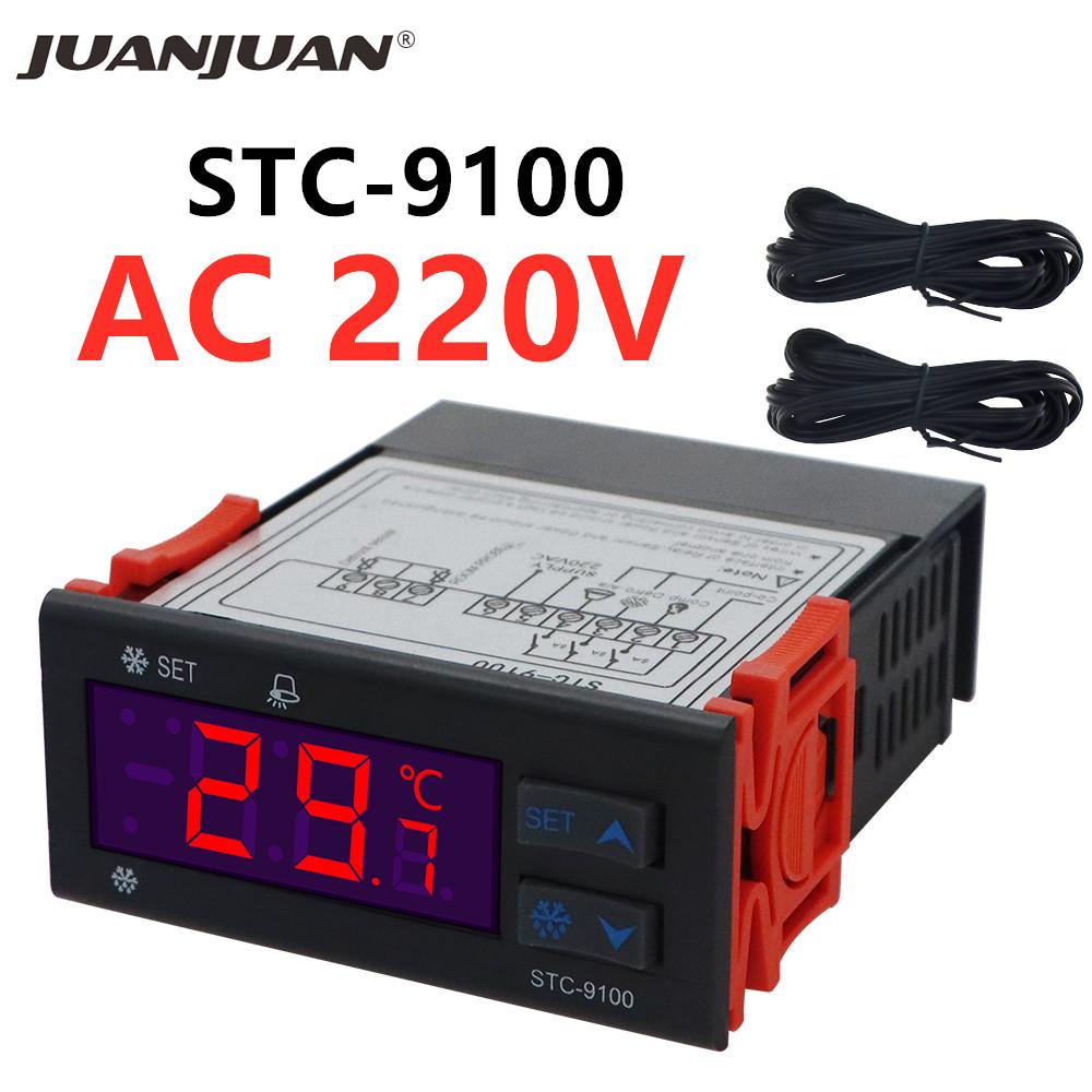 STC-1000 STC-3000 3008 3028 Digital Temperature Controller STC-8080A+ STC-9100 Thermoregulator 220V Heating Cooling Thermostat