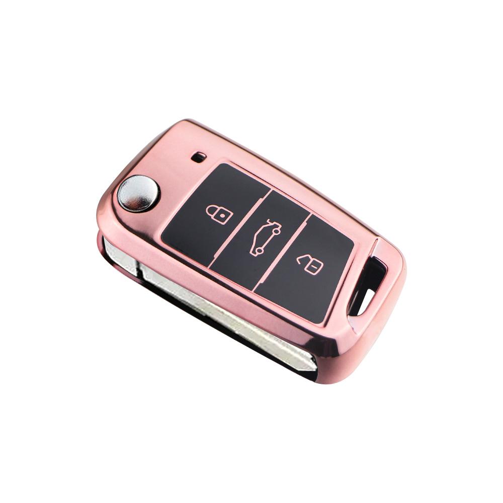 Soft Tpu Car Key Case Cover For Volkswagen For Vw Golf 7 Mk7 Seat Ibiza Leon Fr 2 Altea Aztec For Skoda Octavia