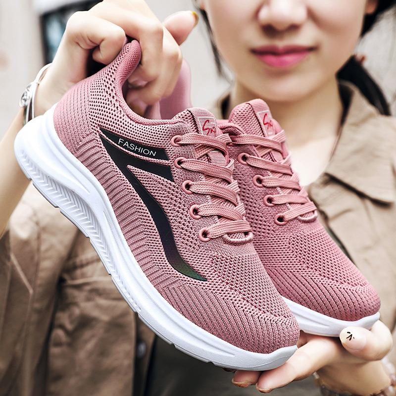 

Versatile Women s Shoes Mom Shoes Casual Shoes Sports Shoes Woven Breathable Shoes 41 фіолетовий