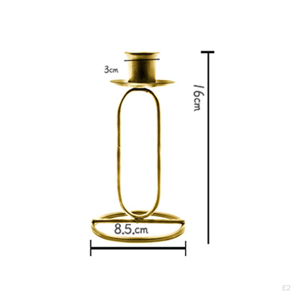 Candle Holder Metal Candlestick Candelabra Iron Candleholder Candles Stand for Living Room