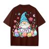 Boys And Girls Casual Loose Easter Print T-Shirt Round Neck Pullover Short Sleeve Top