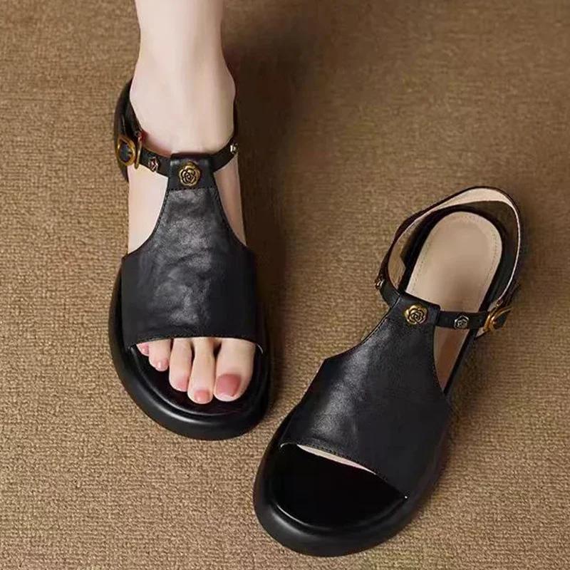 Fashion Flower Women Flats Sandals Sport Casual Shoes New Summer Woman Slippers 2025 Fashion Walking Slides Buckle Sandalias De Mujer