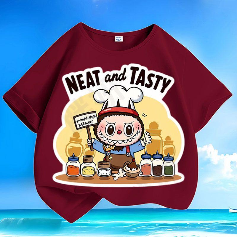 

Children s Cartoon Pure Cotton Top, Summer Boys and Girls Casual and Comfortable T-shirt 160