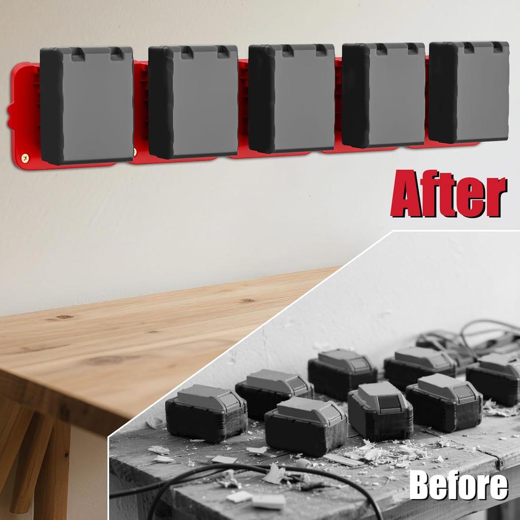 1PCS Battery Holder for Milwaukee M18 18V Battery Mounts Dock Holder Fit for M18 18-11-1811 18-11-1818 18-11-1811 18-11-1861