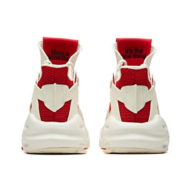 Coca Cola x Anta Bastard Abrasion Resistant Breathable Low Top Sports Casual Shoes White Red Sneakers 11928088S-11