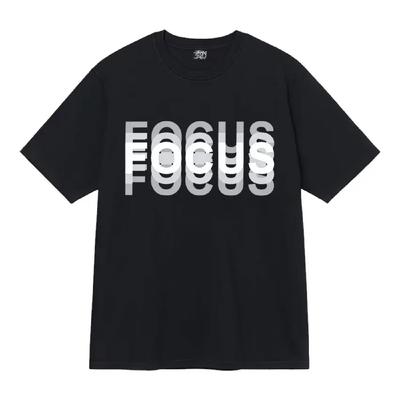 Sommer Herren Baumwolle Hohe Qualität T-Shirts Lässig Ästhetisch Sport Übergröße Lustig Fokus Aufdruck Rund Klassisch Kurzärmliges T-Shirt