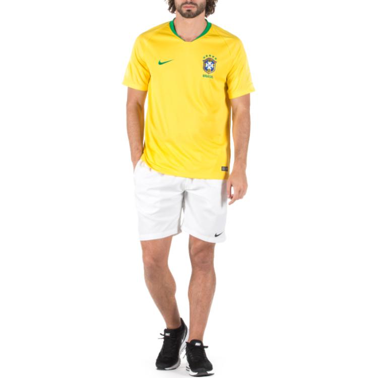 Nike Brazil 2018 Home Fan Version Soccer Jersey Men Tops Yellow 893856-749