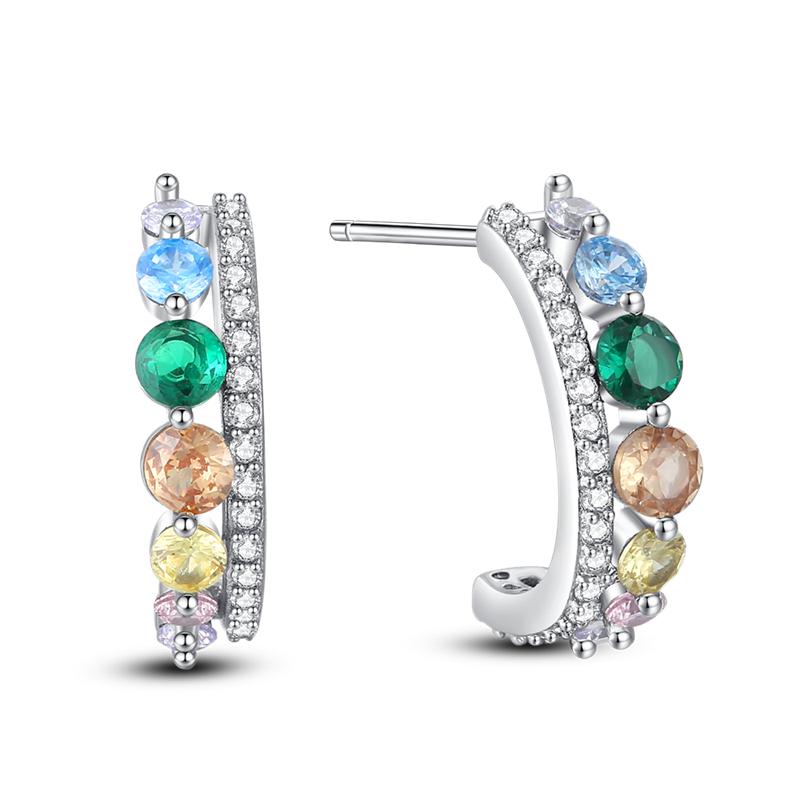 925 Sterling Silver Earring Honey bee with diamond Shells Earrings Jewelry Gift Wedding Earrings For Women Jewellery gift