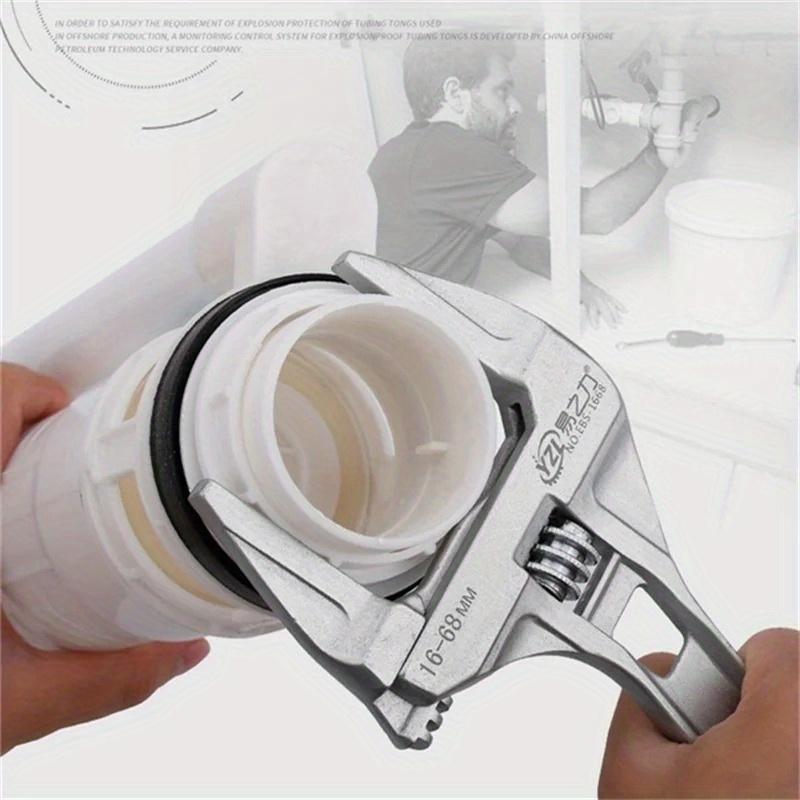 Versatile Aluminum Alloy Wrench - Adjustable, Strong Grip for Bathroom Repairs, Fits 6-68mm Pipes & Valves