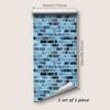 Black and Blue Brick  Pattern Peel and Stick Wallpaper Self Adhesive Contact Paper Removable Waterproof Wallpaper For Furniture Renovation