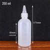 30/50/100ml HDPE Semi-transparent Graduated Squeeze Bottle with Scale for Ink, Glue, or Droppers