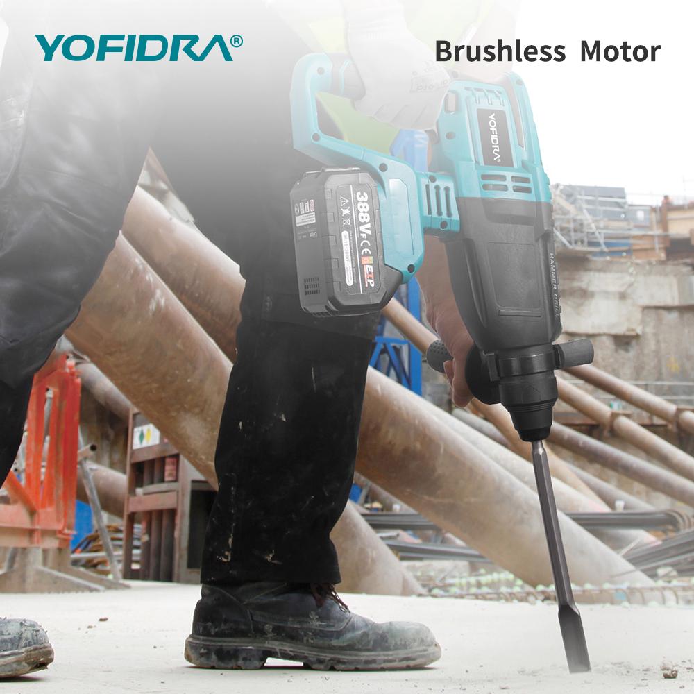 Mașină de găurit cu ciocan electric fără perii YOFIDRA, 26 MM