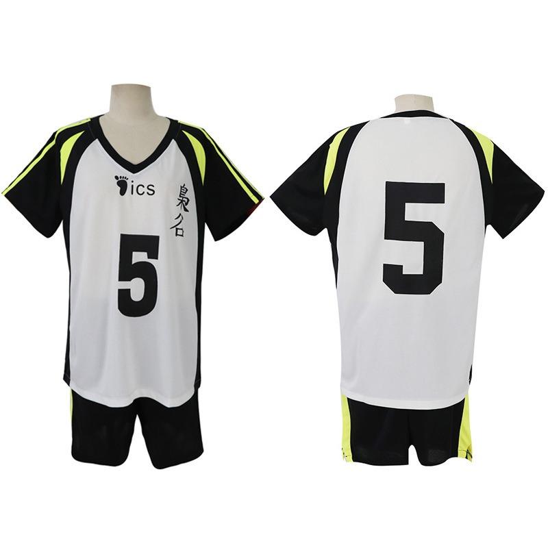 Volleyball less college jersey set cosplay animation periphery short sleeve basketball