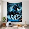 Vivid Horse (14) Customizable Name Decorative Wall Tapestry Ideal Choice for Wall Decor In Bedrooms Living Rooms Dorms and Home