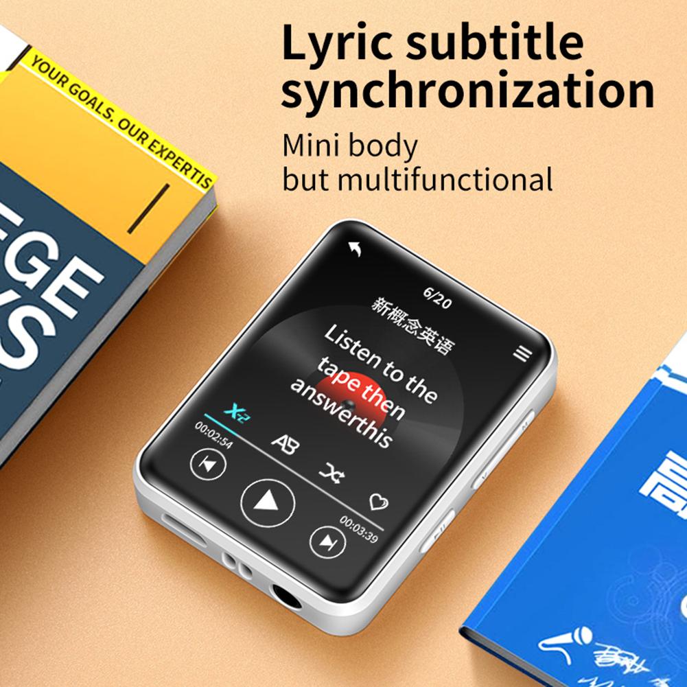 2025 New MP3 Player Bluetooth 5.2 MP4 Music Player 1.77-Inch Touch Screen Music Player with FM Radio Sports Walkman Up to 128 GB