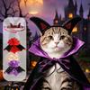 New Cat Cape Cloak Costume Set Adjustable Washable Halloween Transforming Spooky Funny Party Cosplay Outfit for Cats Puppy Cloak