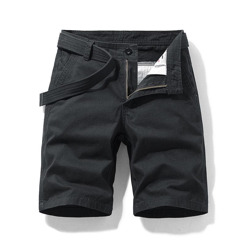 Men's Summer Casual Multi-Pocket 5-Point Shorts for Middle-Aged and Elderly - Large Size