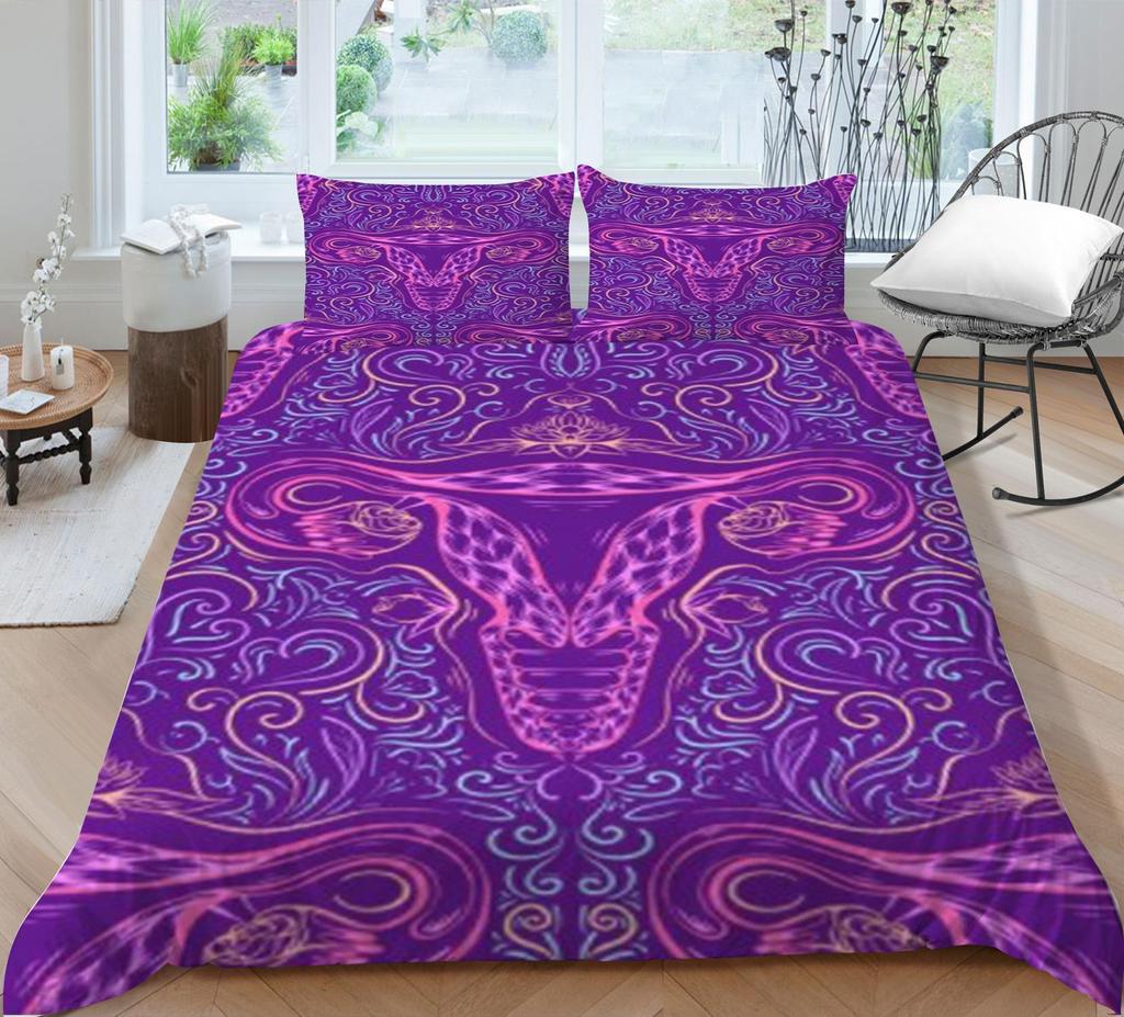 Home Bed Decor Bedding Sets Soft Breathable Bedspreads 3D Bohemia Printing Duvet Cover Pillowcase Bedclothes