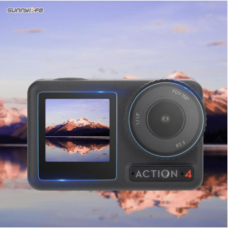Tempered Glass for Lens and Screen for DJI Osmo Action 4 - 3 Pcs