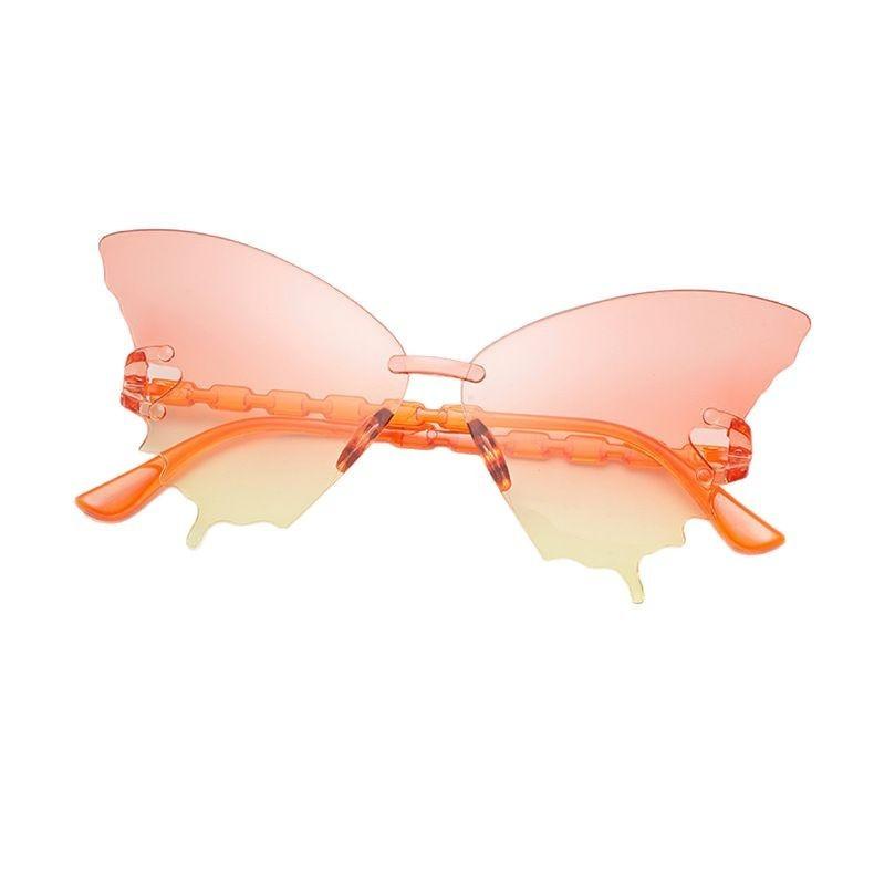 Butterfly Eyewear Unisex Frameless Sunglasses With Resin Lenses For Travel And Fashion