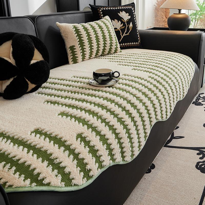 Sofa Cushion  New Four-Season Universal Light Luxury High-End Fixed Non-Slip Seat Cushion Cover Backrest Cover Cloth Towel