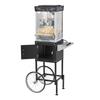 Popcorn Machine with Cart Popcorn Popper Maker 800W 0.2kg Kettle Black