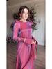 2024 Satin Elegance: Shiny Solid Color Saudi Dress Skirt with Large Hem