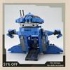 606PCS Blue Battle Tank Sci-Fi Armor MOC Building Blocks Vehicle DIY Assembly Creative Puzzle Gift