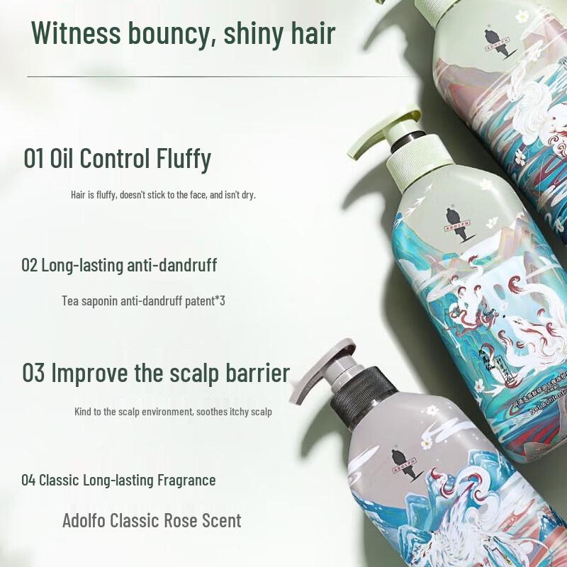 Adolph Tea Bran Oil Control & Itch Relief Shampoo