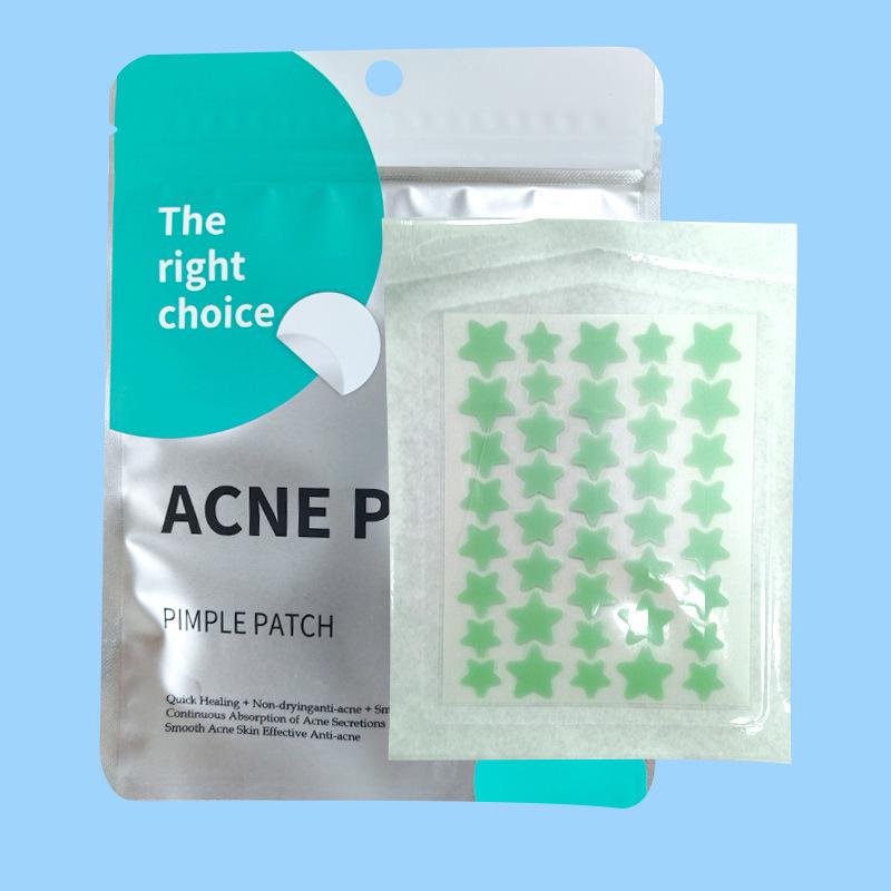 40-Star Acne Patches: Cute Hydrocolloid Covers for Absorbent Pus Removal, Anti-Acne Day & Night Use