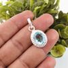 Sky Blue Topaz Gemstone Pendant, Handmade Gorgeous Jewelry, 925 Sterling Silver Jewelry, Everyday Pendant For Wedding Gift