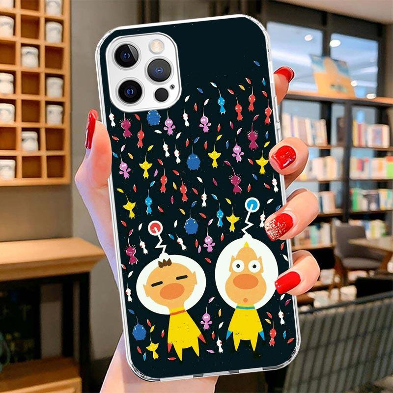 

Game P-PikminS 4 Cover Phone Case For iPhone 16 17 Air 15 14 Pro Max 16E Phone Case 13 Mini 12 11 7 SE 8 Print Pattern Fit Cases iPhone 7(8)SE