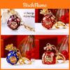 Creative Chinese Style Lucky Fortune Bag Keychain Decorative Metal Key Ring Accessory