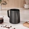 Coffee Drink Decoration Pitcher Stainless Steel Milk Frothing Pitcher, Professional Latte Art Cup with Rust Proof Frother Measurement Scale, Dripless