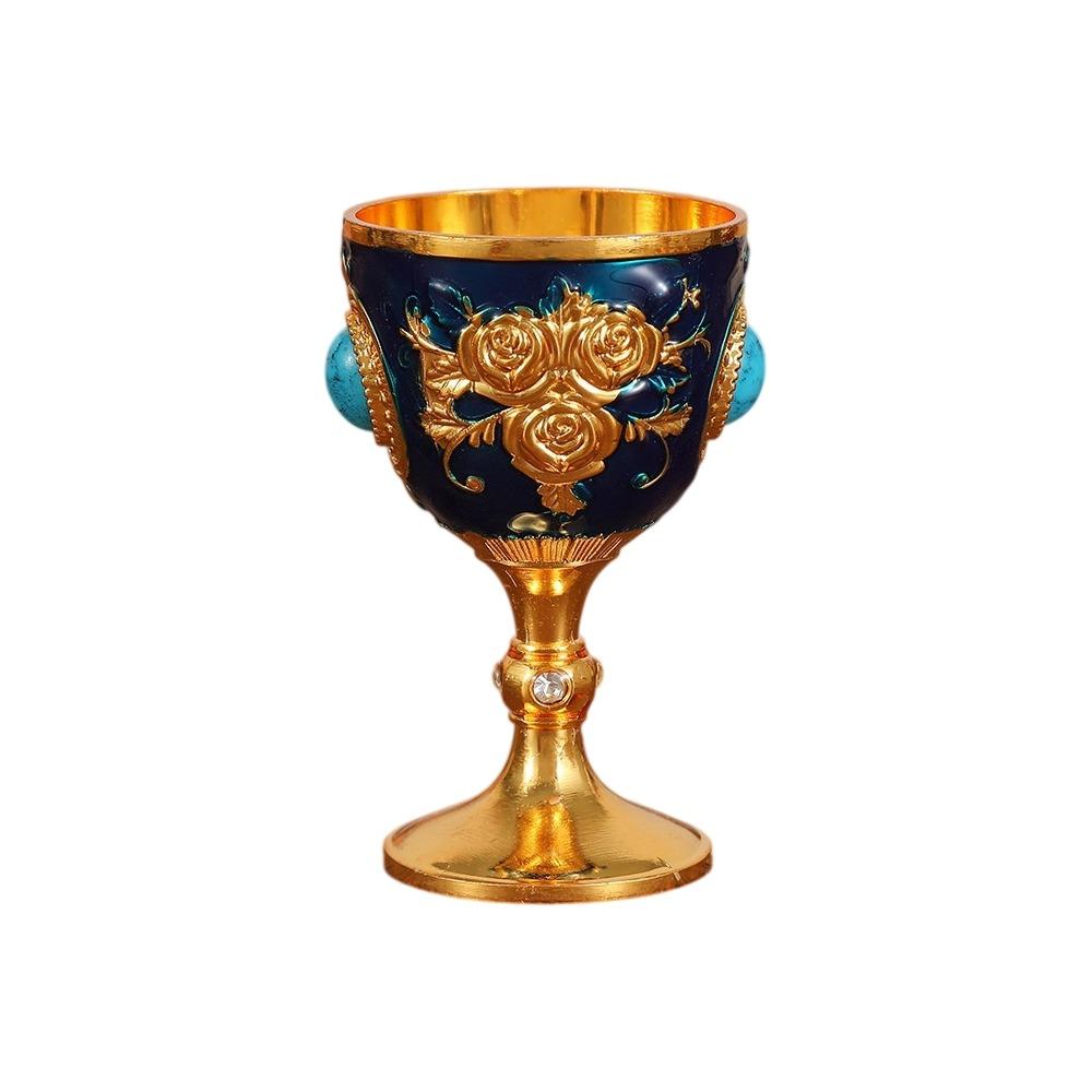 Zinc Zinc Zinc Alloy Synthetic Turquoise Wine Cup Rhinestone Vodka Champagne Liqueur Cup  Wedding