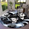 Supernatural Round Area Rug,Carpet Rug for Living Room Bedroom Sofa Playroom Decor,Non-slip Floor Mat