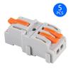 1 In Multiple Out Quick Wiring Connector Universal Splitter Wiring Cable Push-in Can Combined Butt Home Terminal Block SPL 222