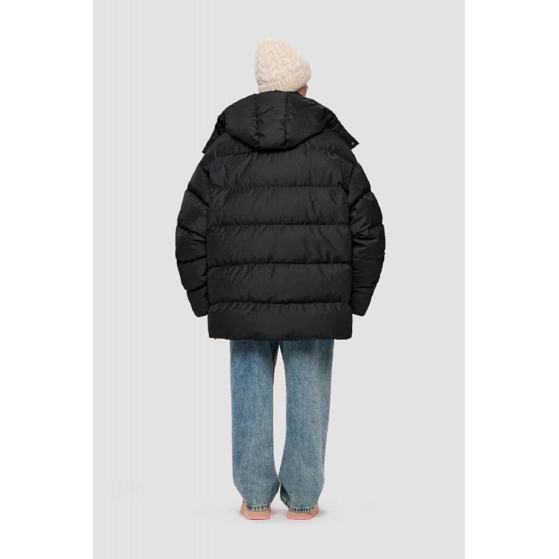 2025 Womens Long Hooded Quilted Puffer Coat Winter Warm Thick Printed Casual Streetwear