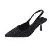 Chic High Heel Slide Sandals For Women Summer Dress Casual Footwear