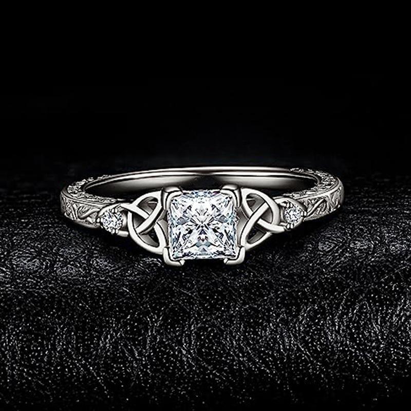 High-End Light Luxury Zircon Ring For Women, Exquisite Design Wedding Ring, Popular Fashion Accessories Jewelry