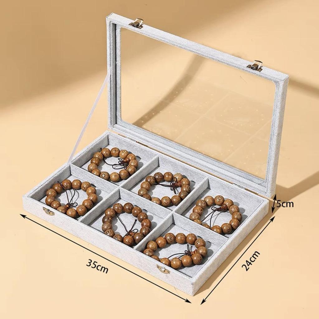 New Dustproof Jewelry Box with Lid for Bracelets & Jade Jewelry