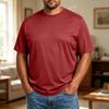 Men’s Plus Size Comfortable Breathable Loose Fit Wicking Casual Short Sleeve Crewneck T Shirt for Everyday Wear