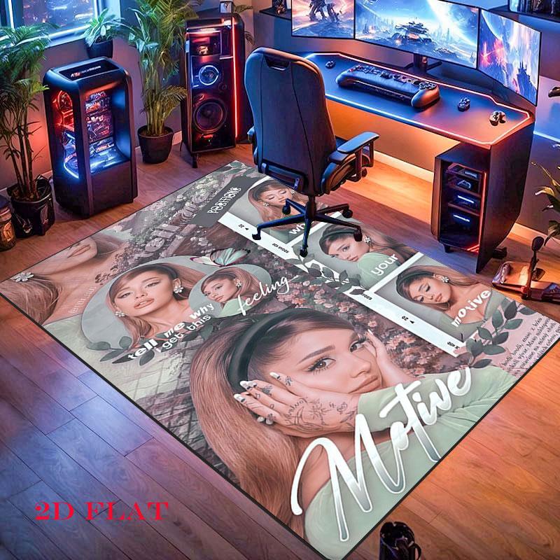 Ariana Grande Green Carpet Rug for Living Room Bedroom Home Sofa Decoration,Kids play Nonslip Floor Mat