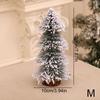 1PC Tabletop Tapered Christmas Tree Ornament Winter-Themed Mini Christmas Tree for Retail