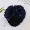 Hair Clip Headwear Female Ponytail Clip Hairgrips Cover Net Floral Spring Clip Korean Bun Snood