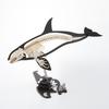PazuMe (Pazmee) Made In Japan by Urano Co., Ltd. 3D Paper Puzzle Killer Whale Skeleton (with Special Base) Assembled Size: W200 X D95 X H130mm