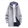 Autumn And Winter Men's Fashion Loose Cardigan Warm Lapel Hooded Jacket Sweater